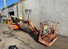 500 lb. JLG #E400AJPN, boom lift, 40', 22'5" horizontal outreach, 2WD, automatic traction Control, 2006