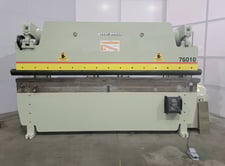 60 Ton, Accurpress #76010, hydraulic press brake, 10' overall, 96" between housing, Back Gauge