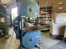 36" x 18-1/2" Tannewitz #GH, Vert Bandsaw, 5 HP, 36" wheel, 19' 9" blade, 835 RPM