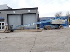 550 lb. Genie #S-85, Boom Lift, 76'11" mast height, 2 people basket, 2004, AS IS