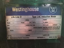 400 HP 600 RPM Westinghouse, Frame 6808LZ, Drip-Proof Ball Bearing, 4160 Volts
