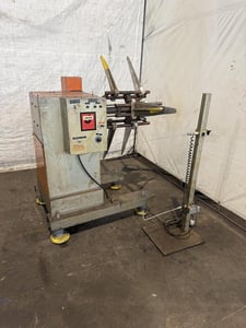2000 lb. Jaco, variable speed uncoiler, 16" width, 60" outside dimensions, 14"-18" ID, forward / reverse