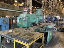 170 Ton, Peddinghaus #F-1170-B, CNC plate duplicator, 30" throat, 30" x 60" plate, 1.5" hole, 8" x 8" x