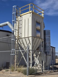 18000 cfm Mac Process #96LST144, pulse-jet baghouse dust collector, 1807 sq.ft., (144) 8' long filter bags
