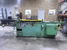 5 Ton x 48" stroke, Ohio, horizontal pull broaching machine, 4" bore diameter, 1976