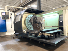 Hwacheon #Mega-T-130, CNC Lathe, 50" swing, 51" max. cutting diameter over bed, 35.83" swing over cross