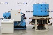 Grotnes #7-8-HS-450-12, 30" 12-jaw hydraulic ring shrinker, touch screen pedestal Control, 2011