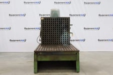 5' x 6' Acorn, welding table in stand, grounding lead, ventilation ducting