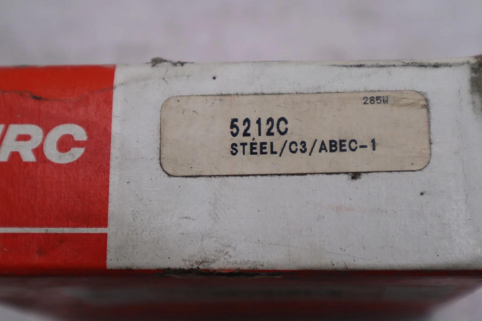 Lot of 2 new open box mrc 5212c steel/c3/abec-1 bearing stock b-787