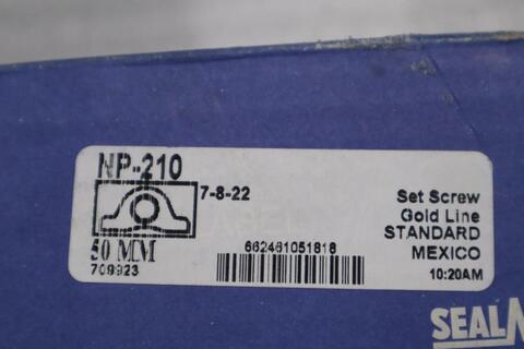 New seal master np-210 pillow block bearing stock b-1756