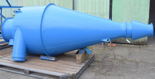 5' Dust cyclone with support stand & vortex breaker hopper