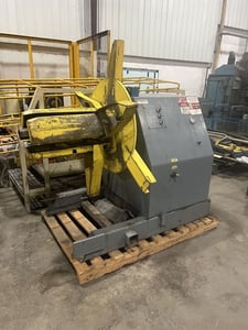 6000 lb. American Steel Line #R-60, motorized coil reel, 18" width, 24" mandrel, 60" outside dimensions