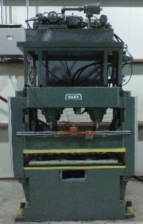 Image for 100 Ton, Dake #27249, 60" x60", down-act, 12" daylight, 7" stroke, 4-post, 7.5 HP, relay controls, #2332