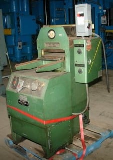 50 Ton, Precision Plate, 12" x18" elec.platens, 2" daylight & stroke, roll-out table, 3 HP, #2333