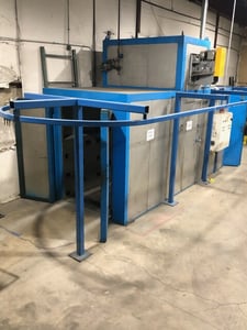 60" width x 96" H x 216" L Eaton Fabricating, Batch Oven w/Top Mount Burner Box & Doors on Both Ends, 500000