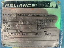 400 HP 1200 RPM Reliance, Frame 5010Z, Drip-Proof Ball Bearing, 575 Volts