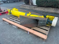 7" diameter x 6.6' long, Bauermeister Schnecke, screw conveyor, vertical auger elevator, jacketed, 1993
