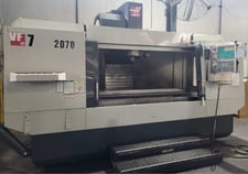 Haas #VF-7/40, CNC vertical machining center, 84" X, 32" Y, 30" Z, 7500 RPM, 24 automatic tool changer, Cat