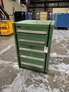 5 Drawer Heavy duty storage cabinet, 30" x 28" x 45", 5" D drawers