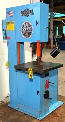 20" x 13" DoAll #2013-V, Vertical Band Saw, 55-2200 FPM, 26" x 26" Table, Clean