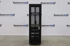 APC Server Rack w/components, OCC fiber box, Sonology NAS, HP, DLI power switch, UniFi switch 24 port