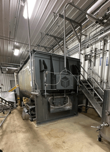 519 cu.ft. Scott Equipment, heavy duty, single shaft paddle mixer, 304 Stainless Steel, 100 HP, barely used