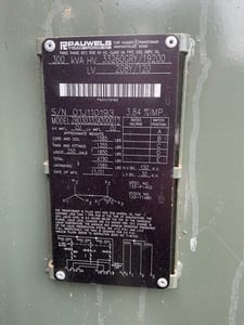 300 KVA 33260GY/19200 Primary, 208Y/120 Secondary, 3 phase, Padmount Transformer
