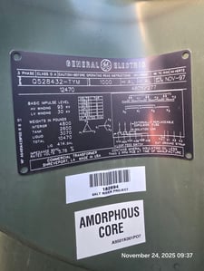 1000 KVA 12470 Delta Primary, 480Y/277 Secondary, 3 phase, Padmount Transformer