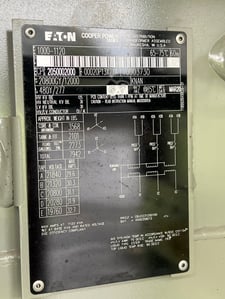 1000/1120 KVA 20800GY/12000 Primary, 480Y/277 Secondary, 3 phase, Padmount Transformer