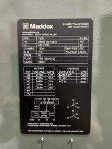 1500 KVA 26400GY/15240 Primary, 480Y/277 Secondary, 3 phase, Padmount Transformer (3 available)