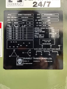 2000 KVA 12470 Delta Primary, 480Y/277 Secondary, 3 phase, Padmount Transformer (2 available)