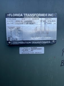 2500 KVA 4160Y/2400 Primary, 480 Delta Secondary, 3 phase, Padmount Transformer