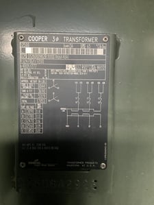 2500 KVA 12470GY/7200 Primary, 480Y/277 Secondary, 3 phase, Padmount Transformer