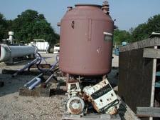 750 gallon Reactor, 100 psi, glass lined, item #088H-34096