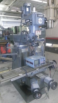 Lagun #FTV-2S, 10" x50" tbl, Servo II, digital read out, 16" x18" x16", 5" quill, 3 HP, 4250 RPM, #82383