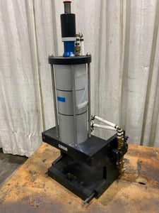 Fabco #F55-DX2AS-BR-C, air press, 2 stroke, double acting, 10" x 9" bed, 150 psi