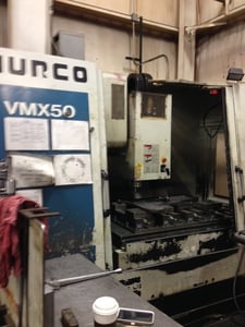 Hurco #VMX-50, 50" X, 26" Y, 24" Z, Ultimax, 59" x26", 10000 RPM, CT40,24 side automatic tool changer