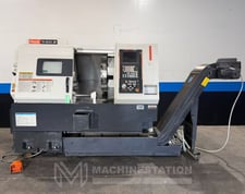 Mazak #QTN-200, CNC turning center, 24" swing, 8" chuck, 3-jaw, 2.6" bar, 13.78"dia., 20.16"lgth, A2-6, 12