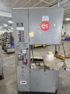 24" x 12" Grob #4V-24, vertical band saw, 1" x 179" blade, 5000 FPM, blade welder