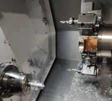 SMEC #SL-2000ASY, 4-Axis CNC Lathe, 25.5" swing, 15.5" turning diameter, 6" chuck, 2" bar, A2-5, 25 HP, 6000