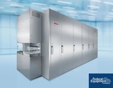 Bosch, Vial Washer and Depyrogenation Tunnel, 10-100mL, 8-100mm diameter x 30-210mm H vials, w/ conveyor