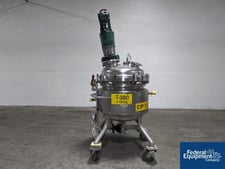 150 Liter Mueller Reactor, 316L Stainless Steel, 24" diameter x 30" straight side, dish top & bottom, 45 psi