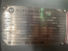 250 HP 1800 RPM General Electric, Frame 504AY, DPFVBB, 500 VA, 300/150 VF