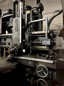 62" King, vertical turret lathe, swivel turret head with Newall digital read out, swivel rail mounted ram head