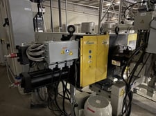 7" PTI, pelletizing line w/ Gala 7 underwater pelletizer, PLC Control