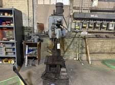 2.8'-8" Yodogawa #YMR-840, radial drill press, #4MT, 3 HP, 60-1200 RPM, coolant system