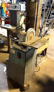 7-3/8" x 14-3/4" Wilton #4200A, combination belt & disc sander, 12" x 16-3/8" disc, tilt table, 1.5 HP