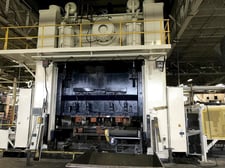 1250 Ton, Niagara #SE4-1250-144-84, straight side double crank press, 12" stroke, 38.7" Shut Height, 18"
