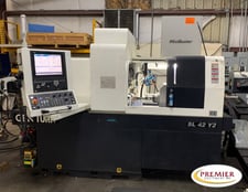 GenTurn #SL-42Y2, Hybrid 8-Axis CNC Swiss machine, Mitsubishi M-830 Control, Edge Patriot 551 12' automatic