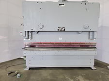 300 Ton, HTC #300G, hydraulic press brake, 12' overall, 124" between housing, motorized Back Gauge